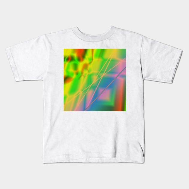 COLORFUL ABSTRACT TEXTURE ART Kids T-Shirt by Artistic_st